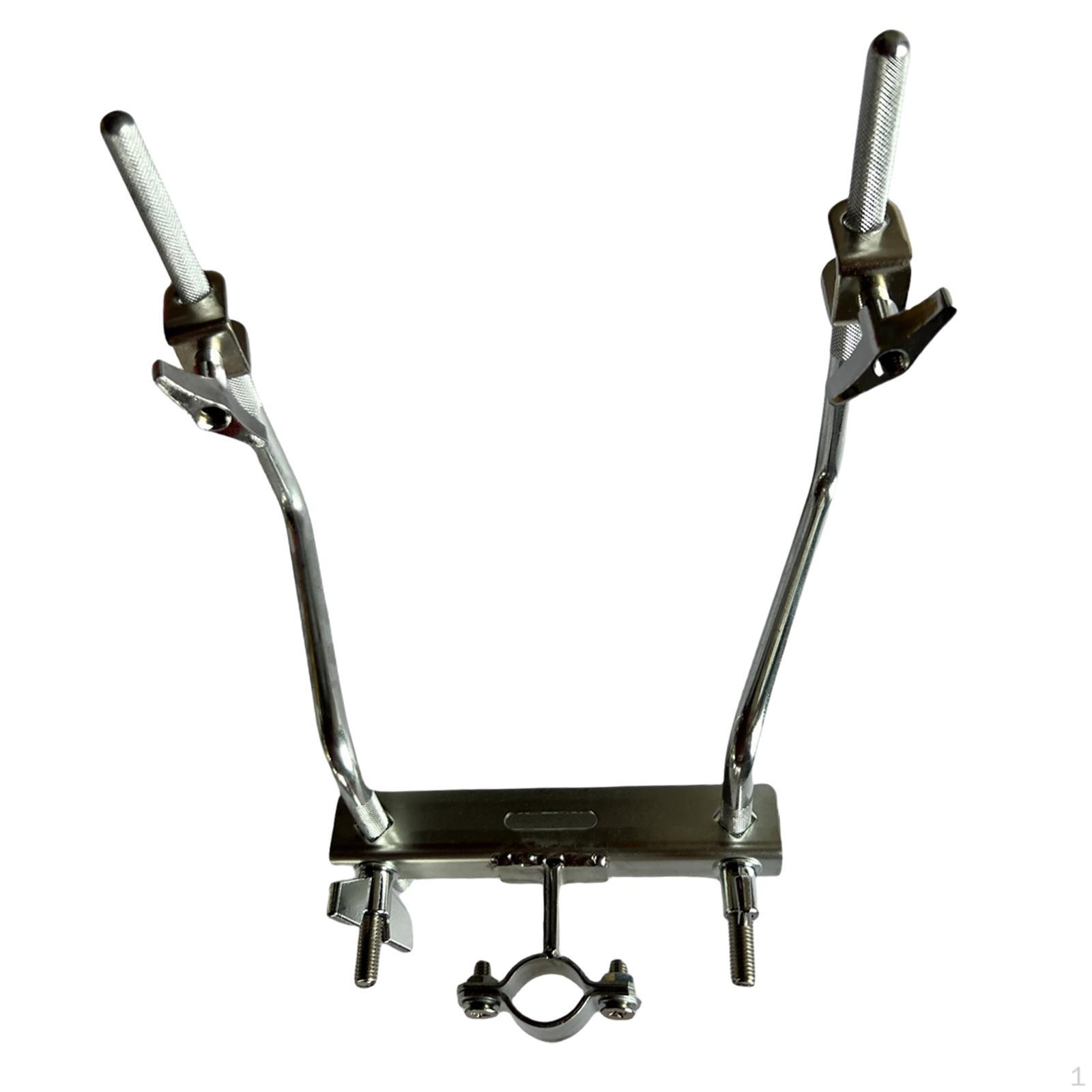 Adjustable Holder for Cowbell on Drum Kit 2 Head