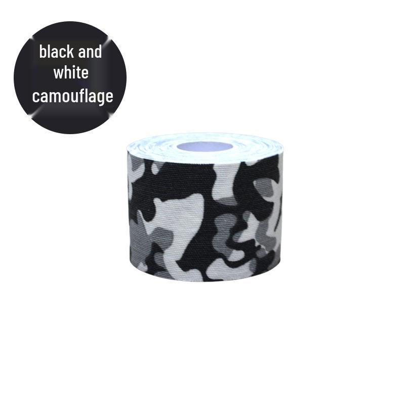 

Camouflage Kinesiology Tape & Elastic Sports Protection: Muscle Stickers, Elbow & Knee Pads, Chest Lift Stickers. 5cm x 5m
