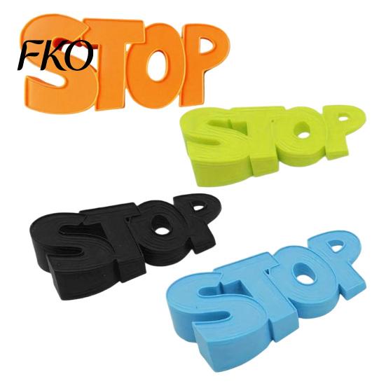 3D Printed Doorstop Doorstop, Creative Door Stopper, Stable "STOP" Wedge, Stopper Artistic Sculpture for Home Office Bedroom Living Room Decor Base