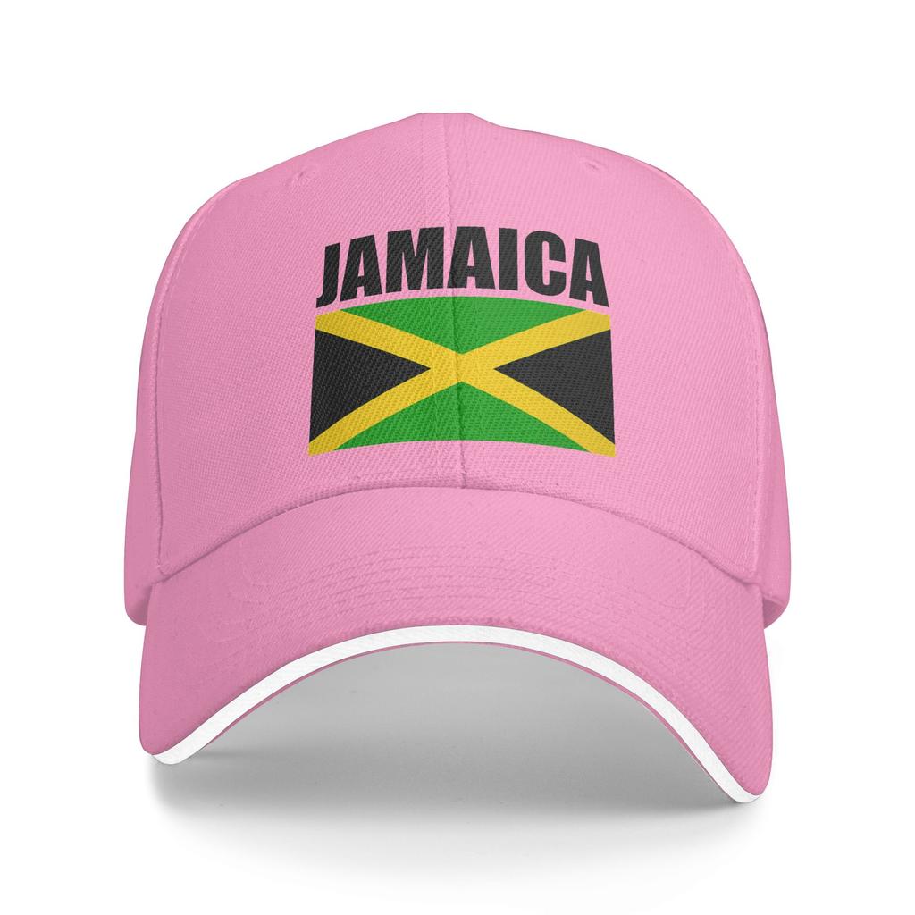 Summer Jamaican Flag Love Jamaica Baseball Cap Outdoor Gym Stylish Print Sun Trucker Hat Unisex Adult SunProof Snapback Cap