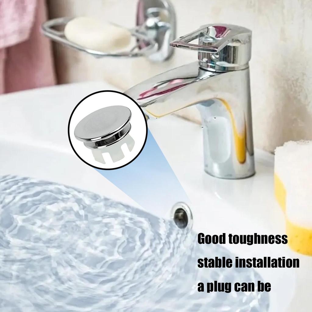 1PC Sink Overflow Cap Sink Basin Overflow Trim Ring 22-24mm Double Layer Vanity Sink Overflow Cap For Kitchen Sink