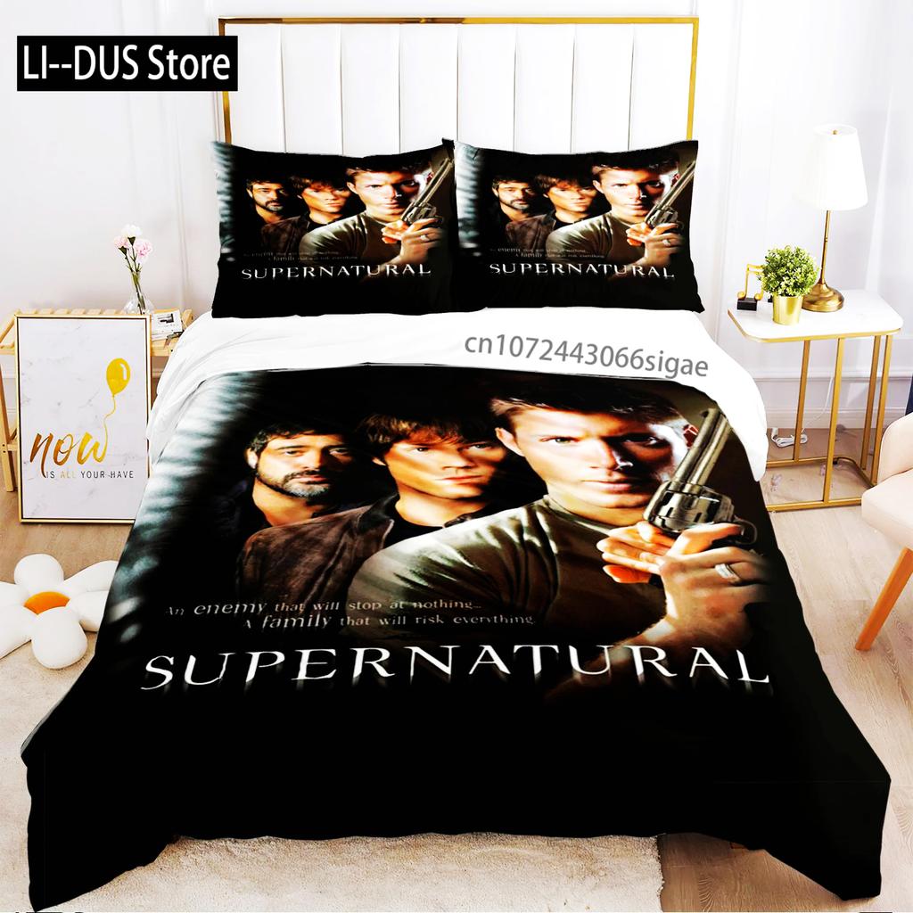 2024 Personality Supernaturalbed Sheet Duvet Pillowcase Bed Sheet Three Piece Bedding Soft Quilt