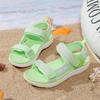 Girls Sandals Lightweight Simple Velcro Summer Pink Cute Girls Sandals Middle and Older Children Elementary School Casual Shoes