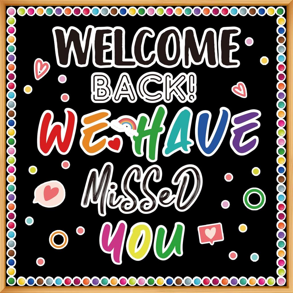 Corksidol Classroom Bulletin Board Decor Colorful Classroom Decoration Set Welcome Banner Motivational Posters for for Kindergarten Elementary Middle
