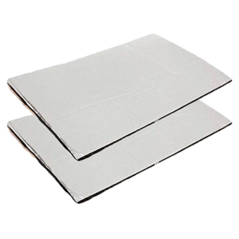 5/1Pcs Noise Insulation Mat For Cars Aluminum Foil Foam 25x18cm Anti Heat Waterproof Sound Deadener Mat For Car Engine Hood Door