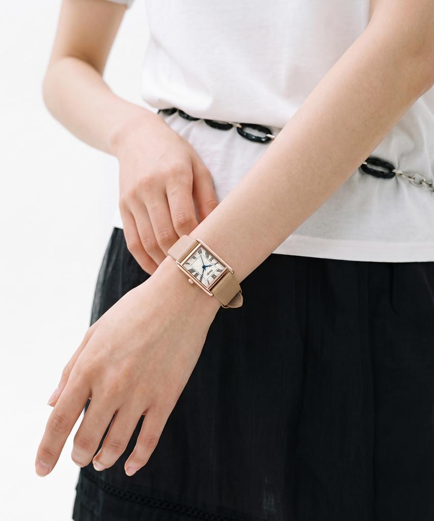 Sialeugo Sg-010S-Rp Fennel Collection Women'S Leather Wristwatch