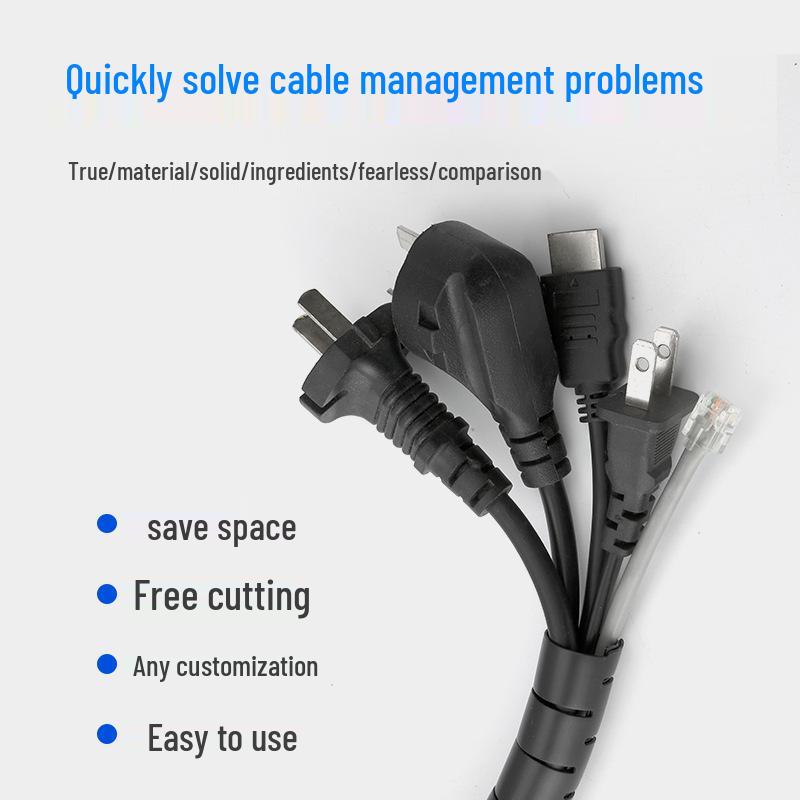 Wire Loom Tubing Cable Management and Organizer - Protective Sleeve for Computers and Cars