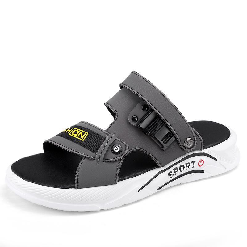 2025 summer outdoor sandals men's slippers beach shoes casual sandals dual-purpose indoor platform fashion men's slippers