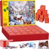Kalendarz Adwentowy Puzzle Świąteczne Boże Narodzenie 1008 Elementów 24 Dni