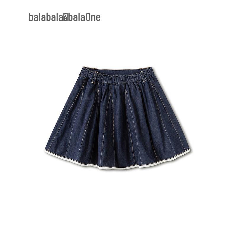 Balabala Girls Sweet Denim A-line Skirt 150