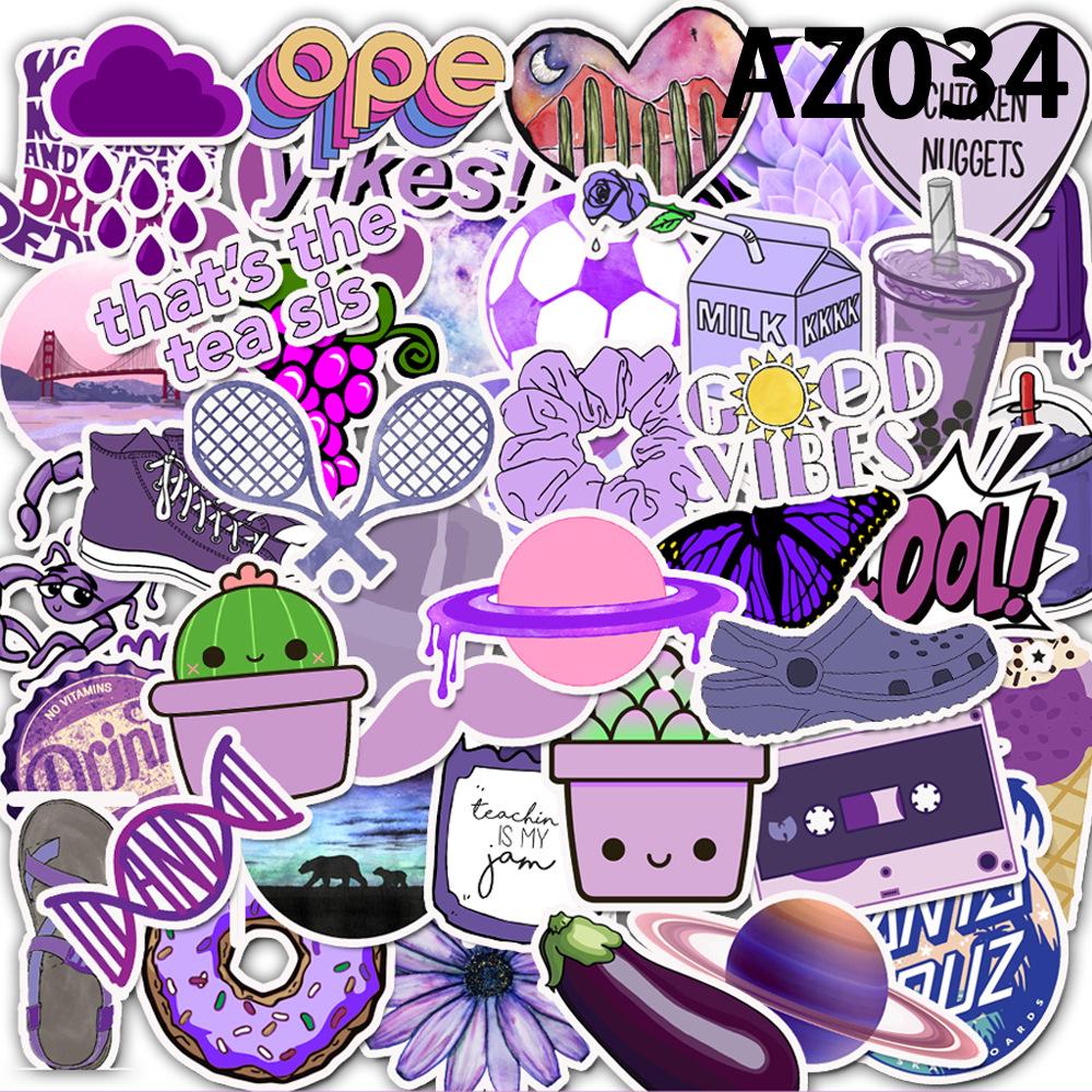 50 Ins Style Fresh and Popular Suitcase Stickers Waterproof Graffiti Travel Case Stickers