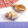 Gold-Plated Natural Shell Conch Pendant for DIY Necklace, Earrings, Wind Chime, or Hanging Ornament.