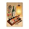 Nindža nástěnný svitek Japonské umělecké plakáty, Dekorace do kuchyně, restaurace, kanceláře