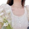 2025 Clavicle Chain Hepburn Style Accessories Niche Design Sense Pull-Up Pearl Necklace