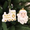 Christmas Santa Claus Ornaments With Plastic Material For Holiday Tree Decoration Scene Setup