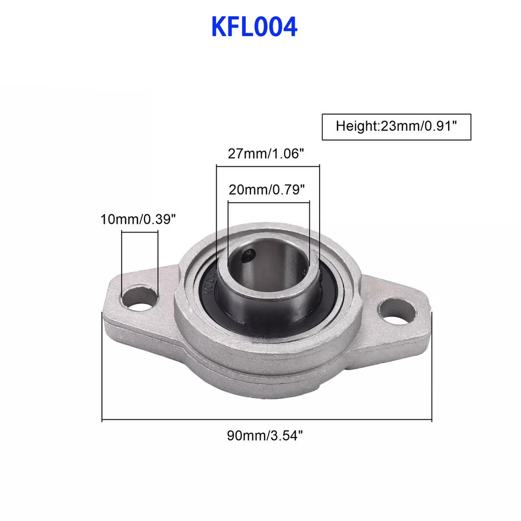 4/10PCS Kfl08 KFL000 KFL001 KFL004 KFL005 KFL08 8mm-25mm Pillow Block Rhombic Bearing Zinc Alloy Insert Linear Bearing Shaft