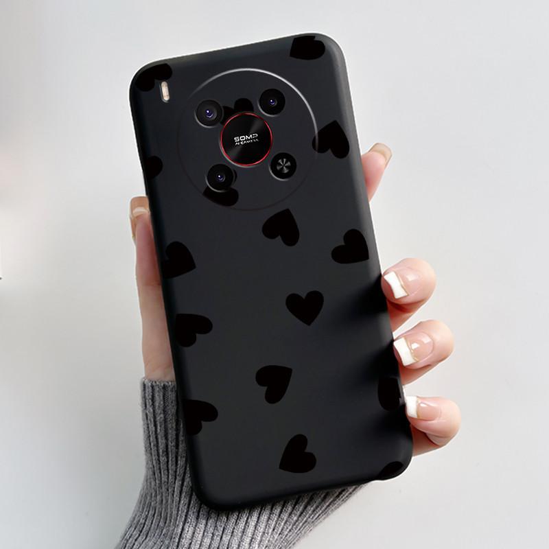 Case For ZTE Blade V70 Max / Nubia V70 Max Phone Case Black Soft Silicone Shockproof Cover Luxury Cute Love Rabbit Funny Casing