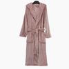 Couples' Casual Flannel Hooded Bathrobe Pajamas