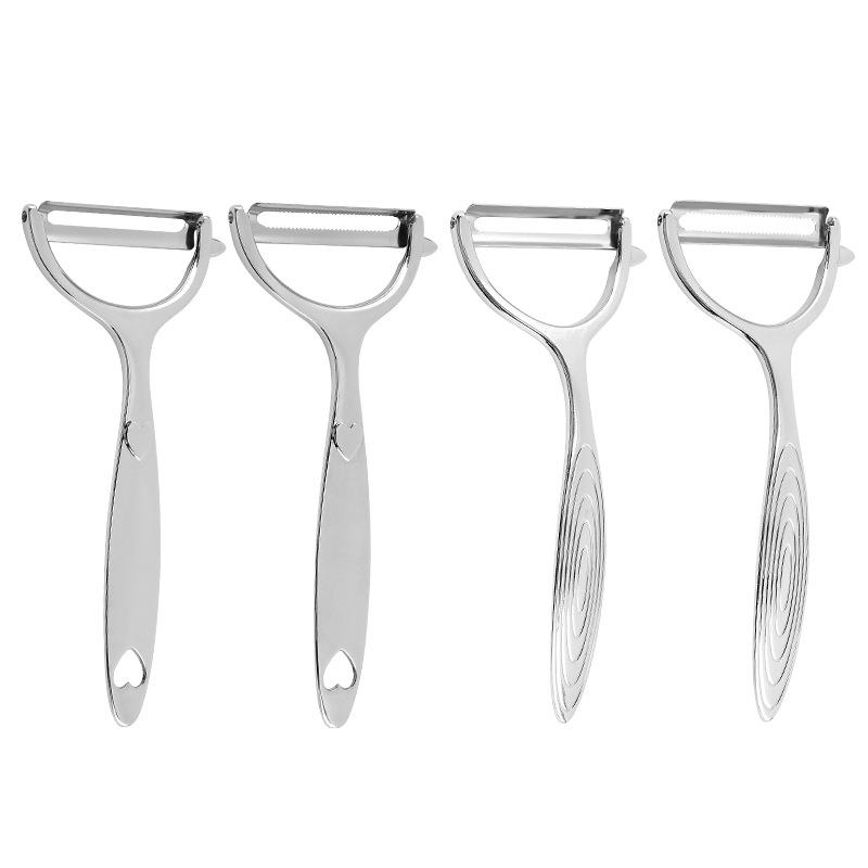 Zinc Alloy Melon & Fruit Peeler - Non-Inductive Steel Peeling Knife