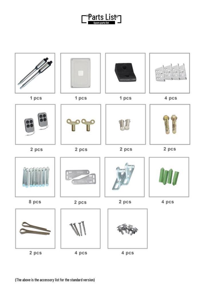 Compact Swing Gate Opener for 150kg Doors, Up to 2m Width - Ideal for Courtyard Villas