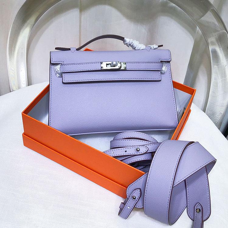 

Сумка первого поколения с крокодиловым принтом, женская сумка высокого класса Feeling Taro Purple и новая коллекция, ручная сумка через плечо на одно плечо Length 22 x width 13 x bottom thickness 7cm