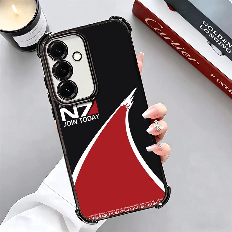 N7 Mass Effect Soft Phone Case For Samsung A17 A27 A07 A37 A57 A16 A56 A15 A55 A14 A54 A13 A53 A26 A36 A25 A35 A24 A34 A23 A33