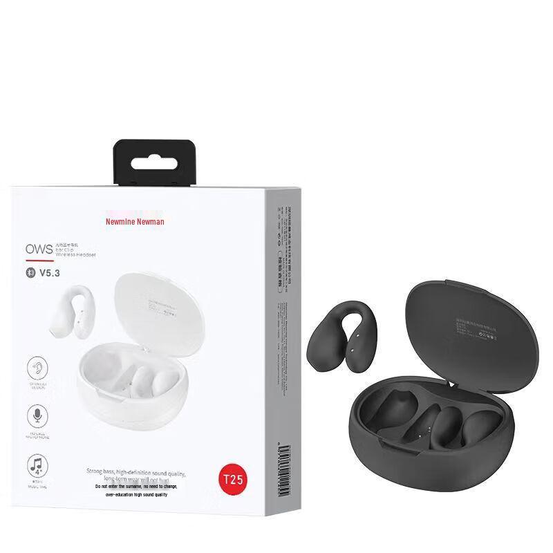 Newmine TWS Bluetooth 5.3 Half-in-Ear Clip-On Earbuds
