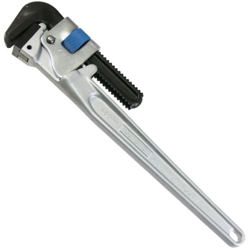 Hitto Shoji HIT Blue Aluminum Pipe Wrench (J-Type) for Coated Pipes, Compatible with White Pipes, 450mm, ALP450J
