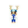 New Horror Animal Hospital Plush Toy Blue Dog Soft Stuffed Cartoon Doll Collectible For Adult Fans Home Decoration Cuddly Gift