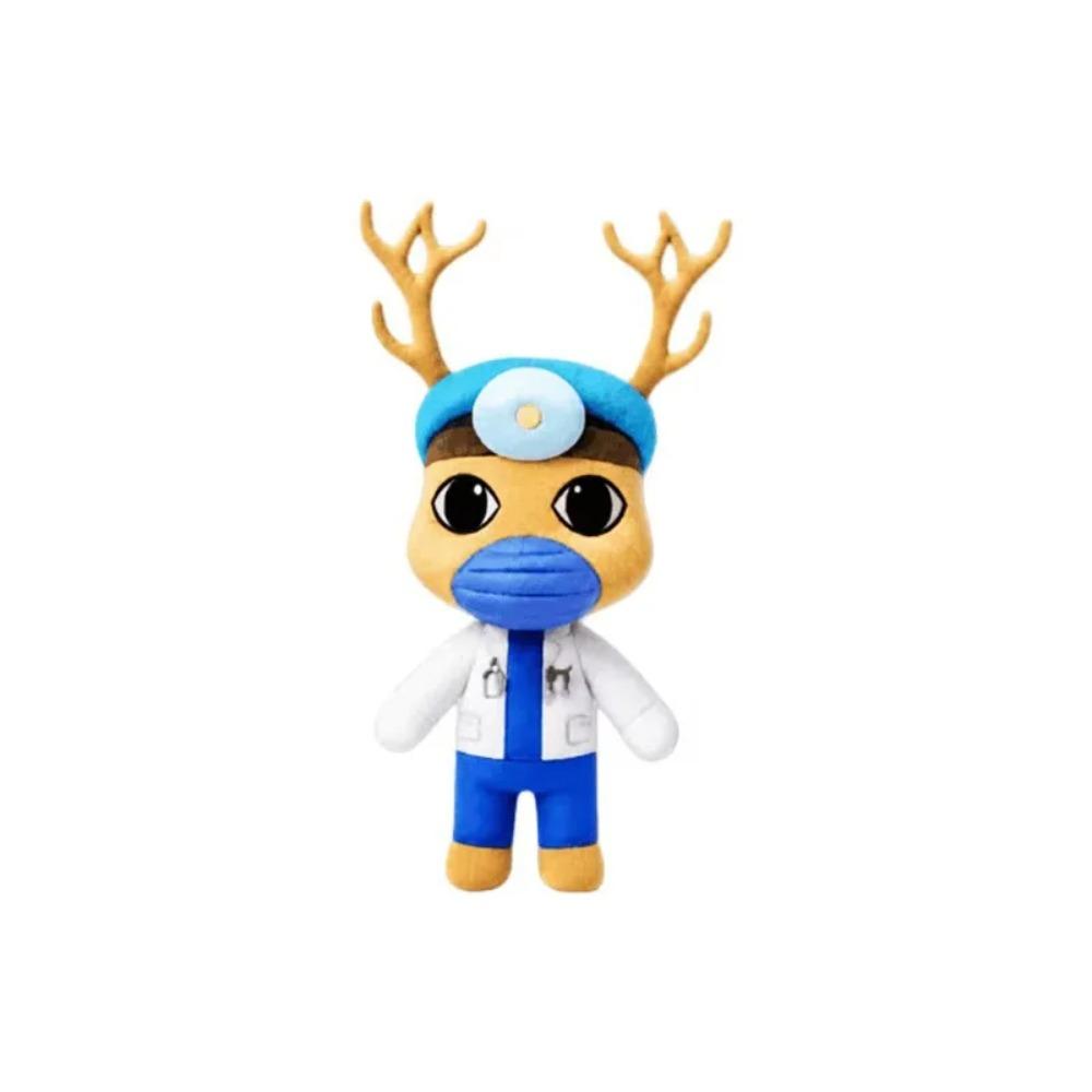 New Horror Animal Hospital Plush Toy Blue Dog Soft Stuffed Cartoon Doll Collectible For Adult Fans Home Decoration Cuddly Gift