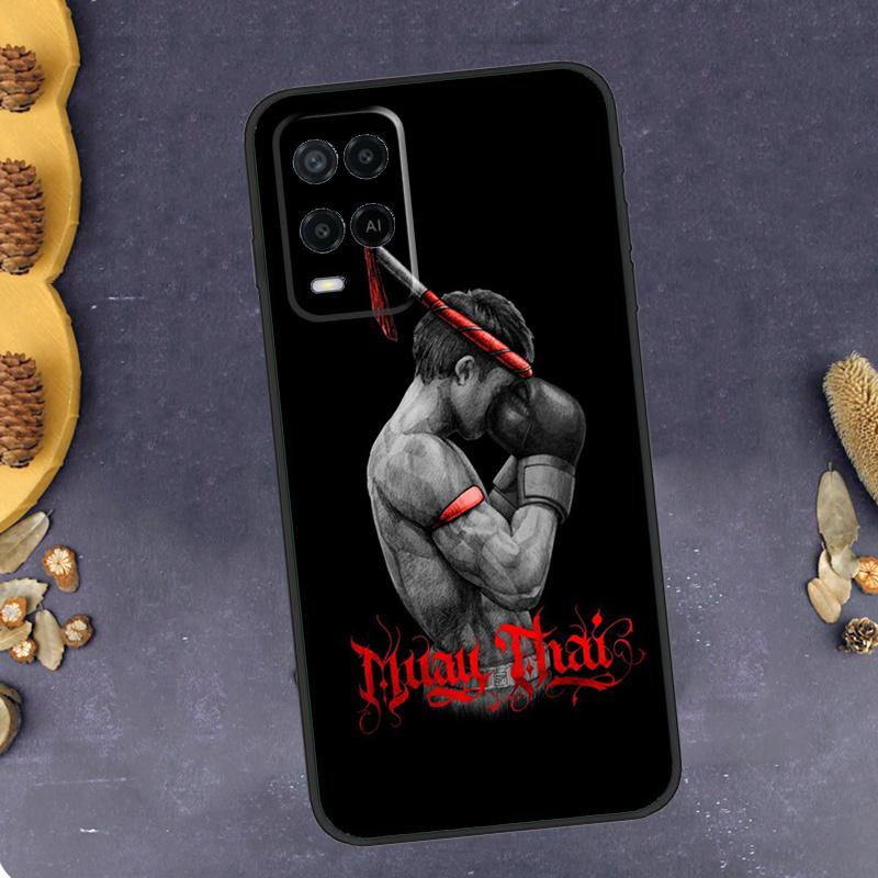 Muay Thai Martial Art Phone Case For Oppo A96 A16 A76 A78 A58 A18 A38 A98 A17 A77 A80 A40 A60 A74 A94 A54 A15 A57S