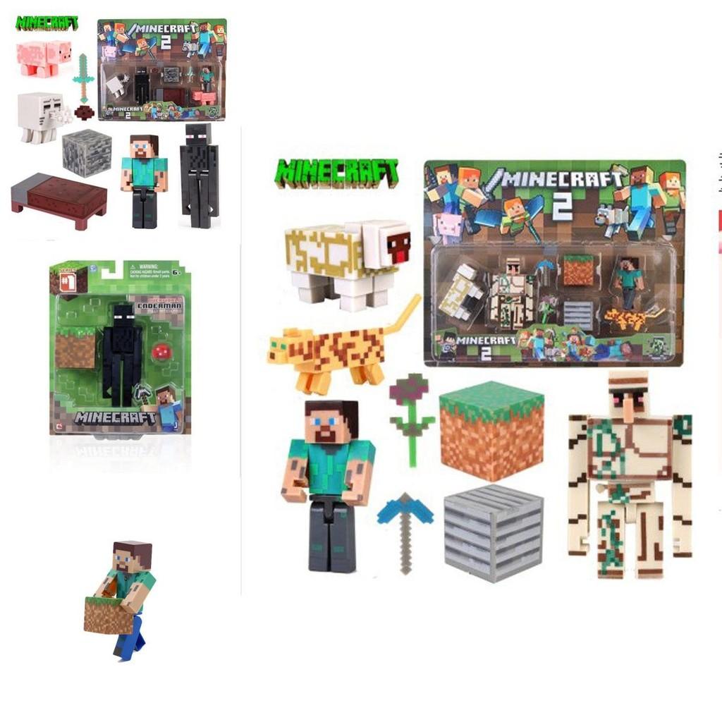 Minecraft Puslespils Actionfigurer Samling Høj Kvalitet Boligdekoration Og Gave Til Spillere