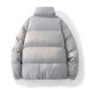 90% White Duck Down Puffer Jacket - Stand Collar, Fashionable, Trendy & Warm Outerwear