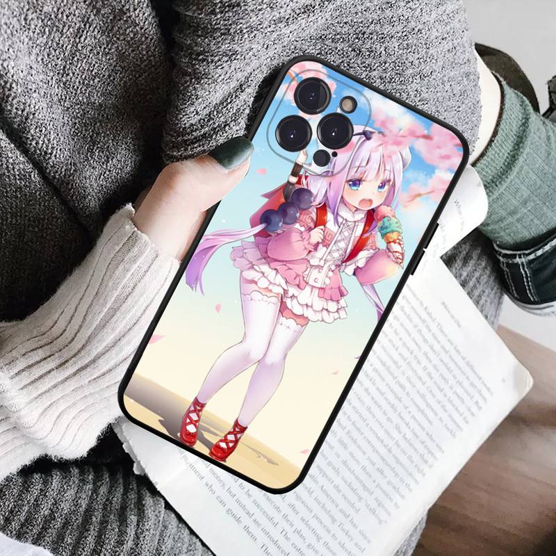 Miss Kobayashis Dragon Maid Anime Phone Case For iPhone 14 11 12 13 Mini Pro Max 8 7 6 6S Plus X SE 2020 XR XS Funda Case