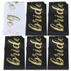 6Pcs Shoulder Strap Polyester Banners Wedding Bridal Decoration Party Jewelry Accessories