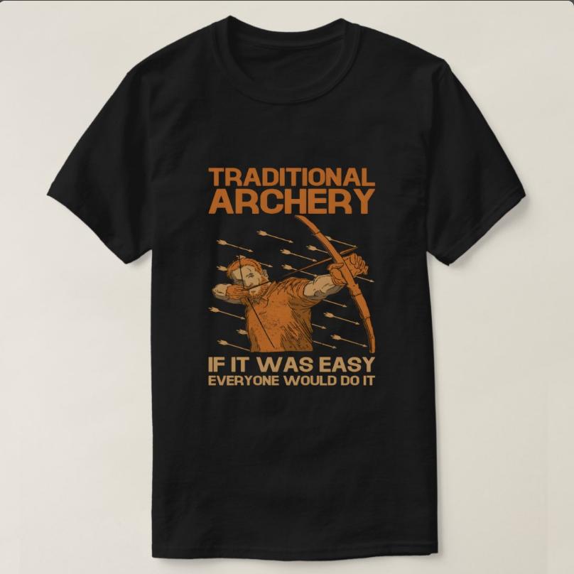 Archery Bow Bowhunter Bow and Arrow Bow Hunting TShirt 100 Cotton ONeck Short Sleeve Summer Casual Mens Tshirt Streetwear S