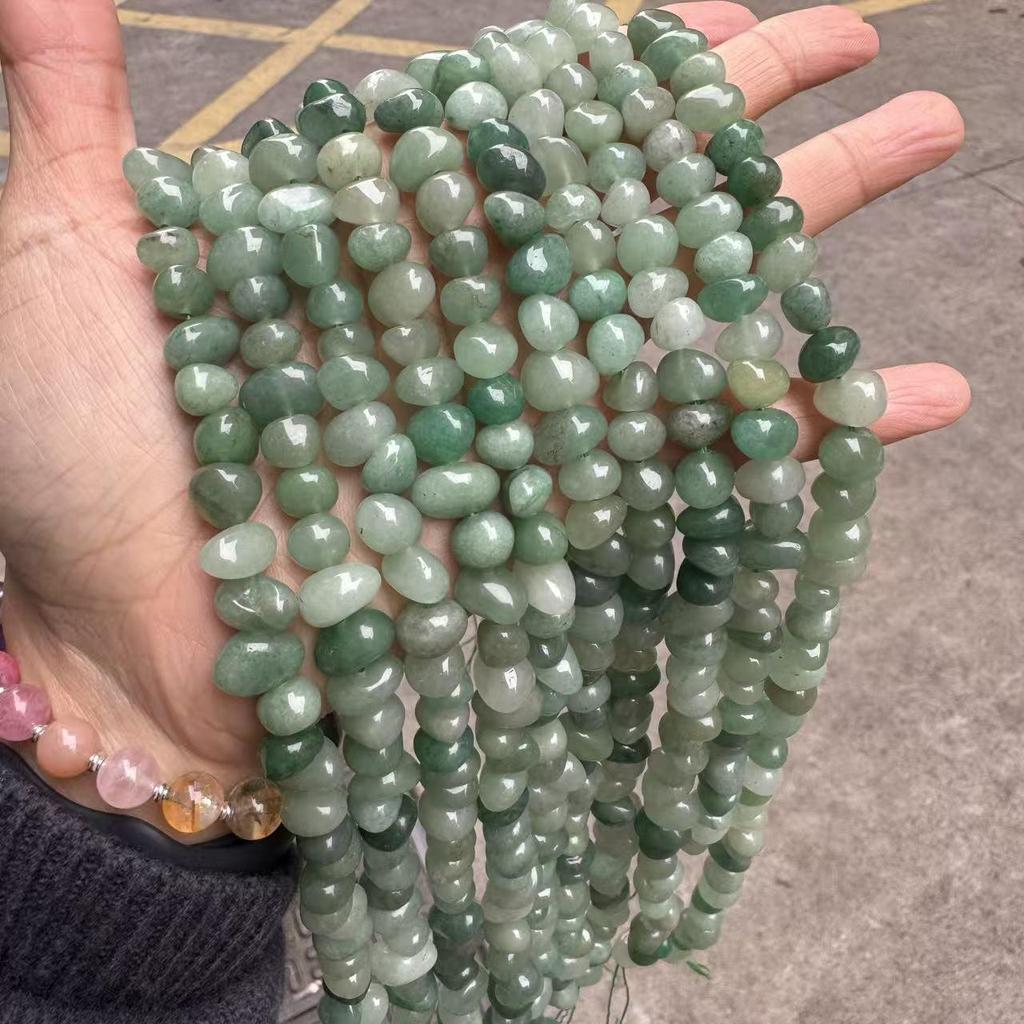 Natural Green Aventurine Irregular Gravel Beads for DIY Jewelry