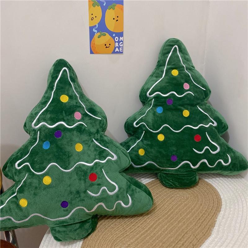 Christmas Santa Claus Gingerbread Man Snowman Elk Cushion Cute Christmas Tree Doll Xmas New Year Gifts Soft Sofa Cushion Pillow