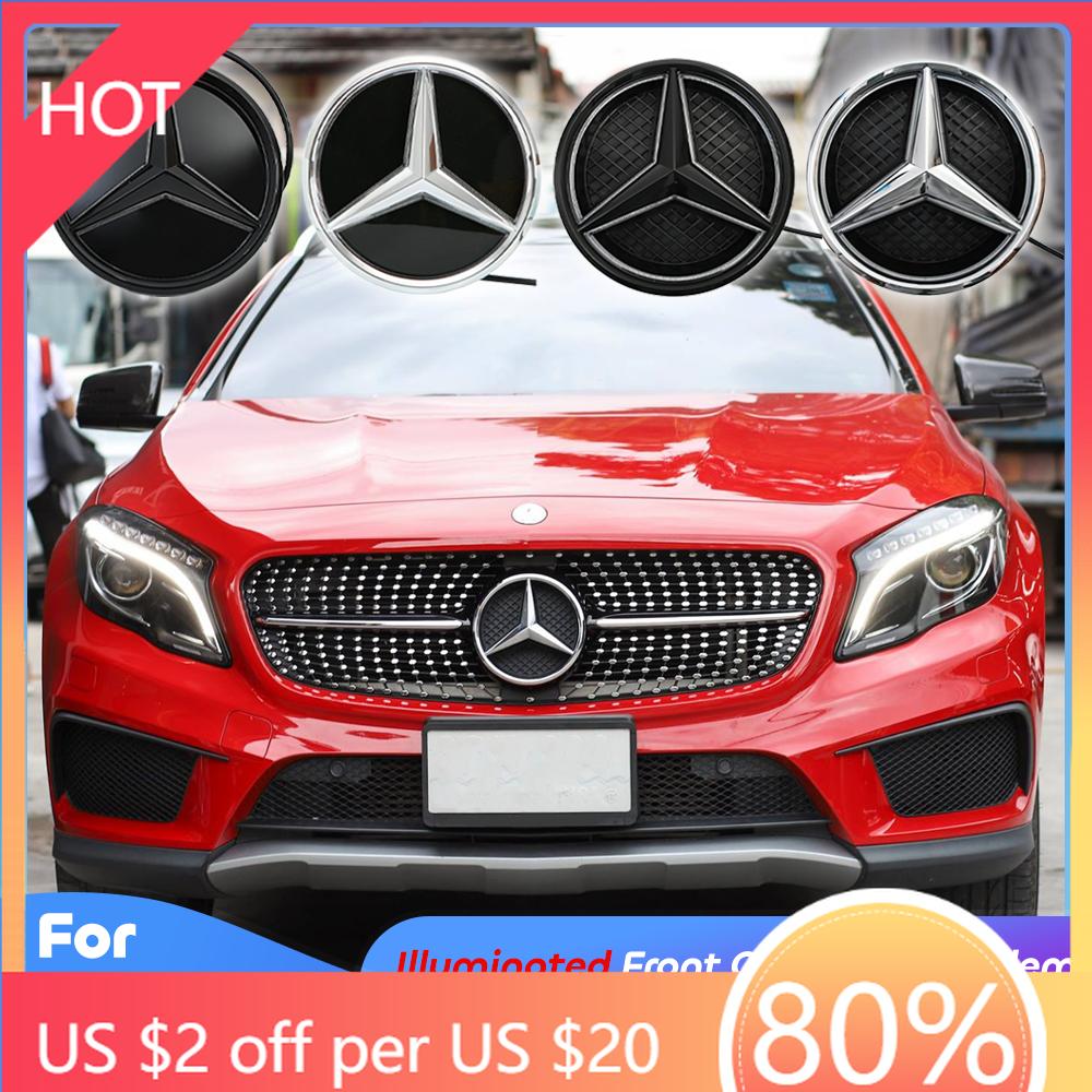 Hub Caps Front Grille Mirror Star Badge OE Style Emblem 3D Logo Chrome Silver Black For Mercedes Benz W166 ML250 ML350 ML400 ML5