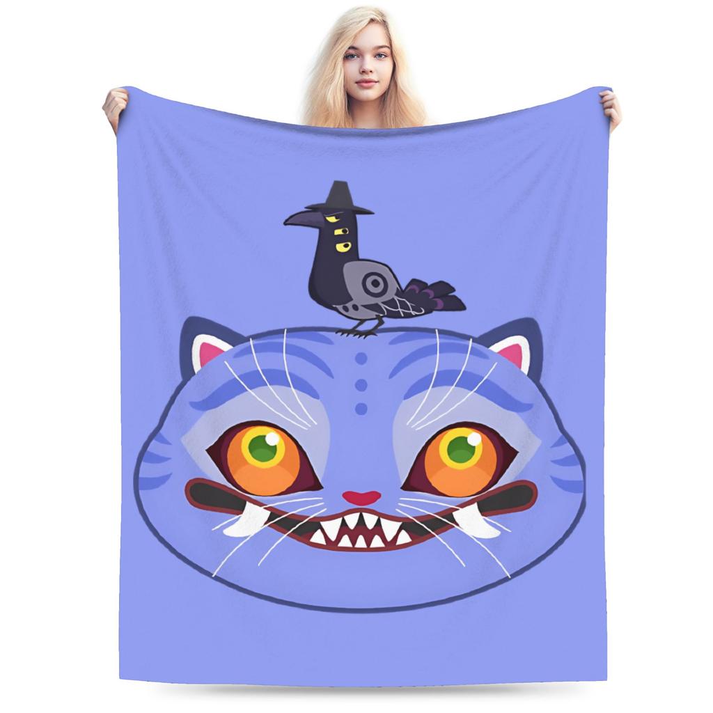 Jinu Huntrix Saja Boys K-Pop Demon Hunters Blanket Autumn Soft Throw Blanket for Girl Living Room Print Bedspread Sofa Bed Cover