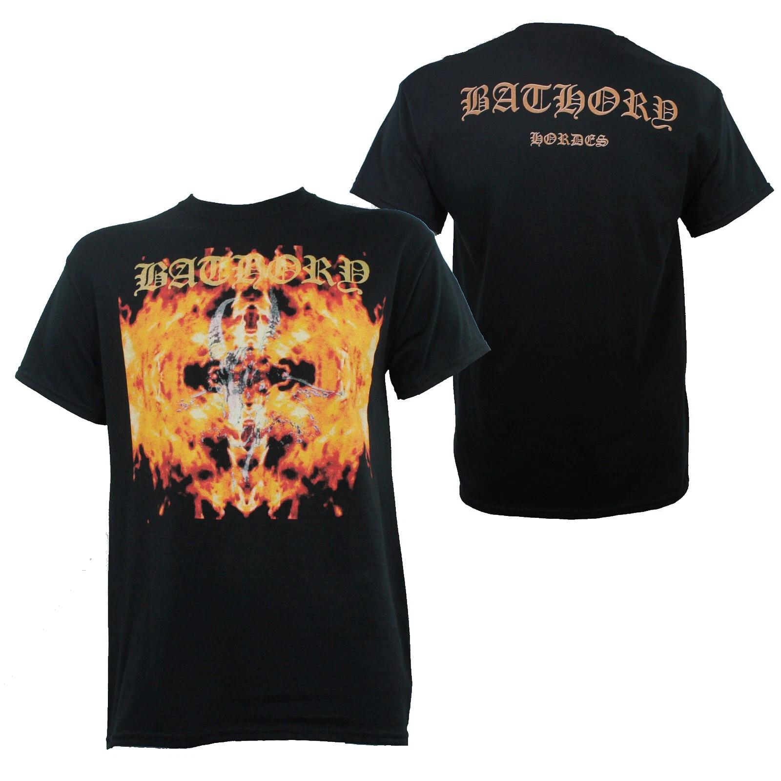 BATHORY cd lgo Flame Goat HORDES / KATALOG Official SHIRT XL New OOP under blood M