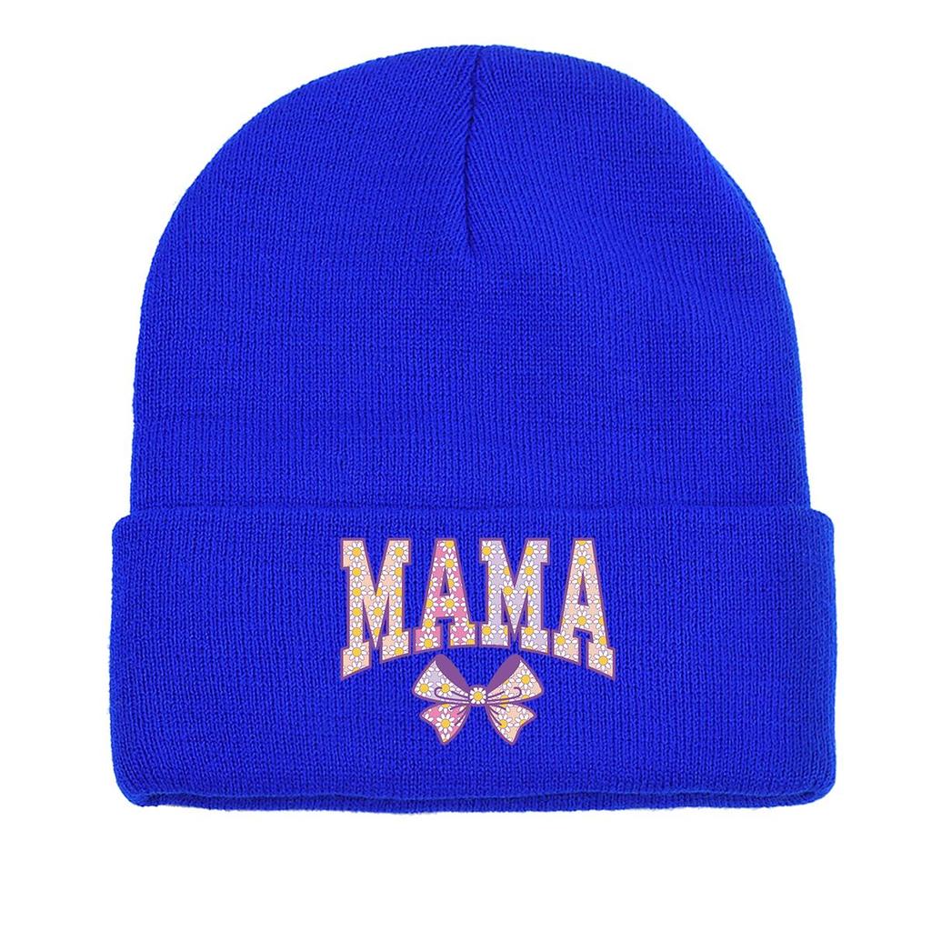 Pink Bowknot Winter Knitted Hat Beanie, Skullies Beanies Cuff Stretchy Stylish Pompom Beanies Knitted Cap Beanie