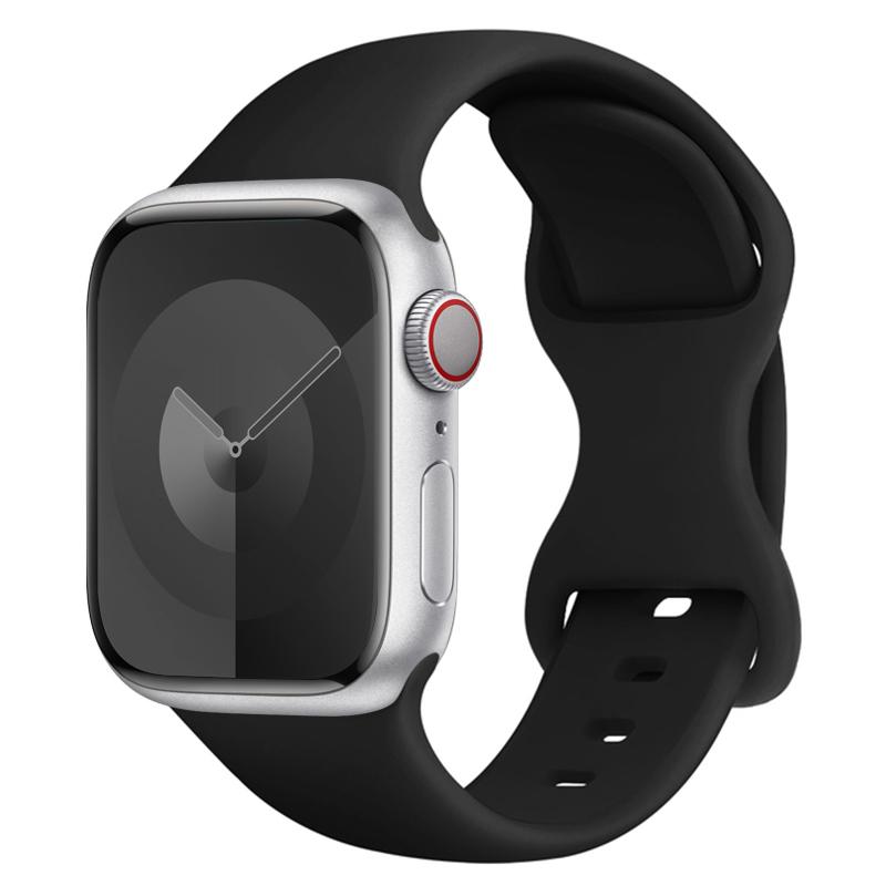 

Классический ремешок для Apple Watch Band 49 мм 45 мм 44 мм 42 мм 41 мм 40 мм 38 мм Силиконовые браслеты Smarwatch iwatch Ultra SE series 9 8 7 6 5 4 3 42mm 44mm 45mm 49mm чёрный