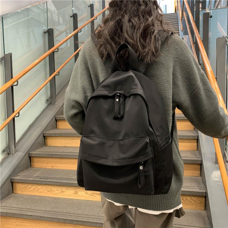 Harajuku Large Capacity School Bag Female High School Student Backpack Junior High School Simple Girls Wind Backpack