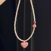Dopamine Pearl Necklace: Retro Court Style Versatile Clavicle Chain for Women