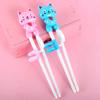 Cartoon Animal Chopsticks for Children Cute Kitten Lollipop Koala Learning Chopstick Baby Kids Training Tableware Food Sticks