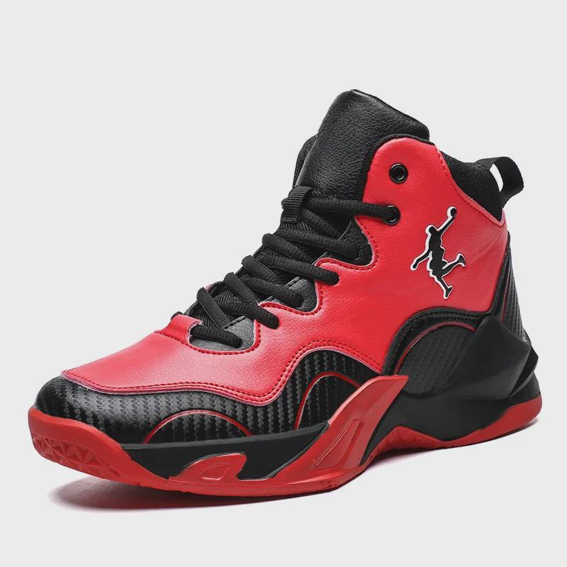 

Мужские водонепроницаемые баскетбольные кроссовки Four Seasons средней высоты — тренировочные кроссовки из нескользящей кожи для студентов и молодежи 39