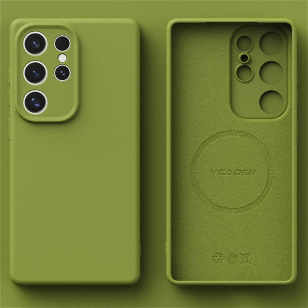 Magnetische Hülle für Magsafe Kabellose Ladehülle für S24 Ultra Plus S23 S22 Ultra Plus Stoßfest Solider Schutz Weiche Hülle