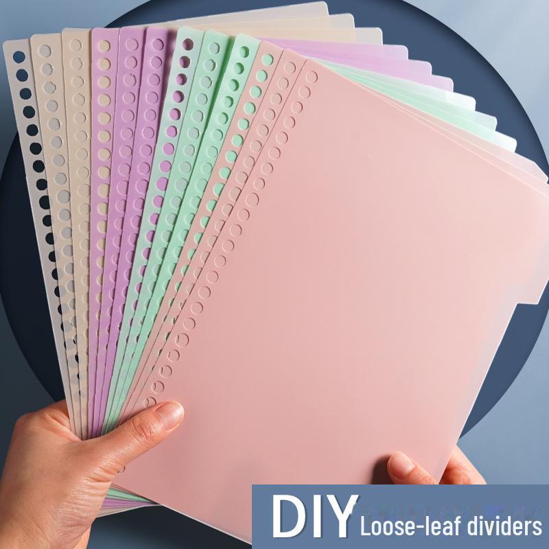 Macaron Color A5/B5 Loose-Leaf Paper with 20/26 Hole Separator