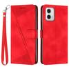 For Motorola Moto G53 5G/G13 4G/G23 4G Leather Wallet Cover Imprinted Foldable Stand Phone Case with Strap